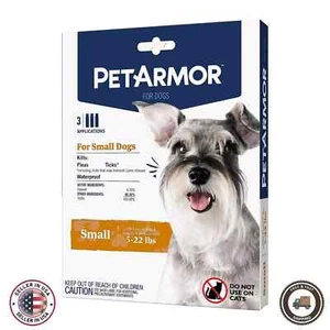Dog Flea And Tick Treatment Control Medicine 3 Month For Small Dogs 5 22 Lbs NEW - Picture 1 of 10