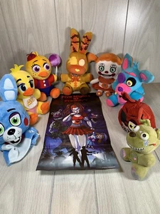 FNAF five nights at freddys plush Hand Puppet Funko lot 8 & Poster Scott Cawthon - Picture 1 of 19
