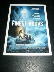 THE FINEST HOURS, film card [Chris Pine, Casey Affleck, Ben Foster, Eric Bana]