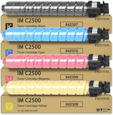 Compatible w Ricoh IM C2500H,IM C2000 CMYK Toner Set 842307,842308,842309,842310 - Image 1 of 4