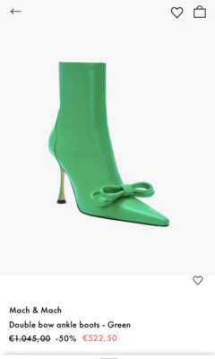 Mach & Mach Double Bow Ankle Boots New Size 36 Made In 🇮🇹  - Image 1 of 4