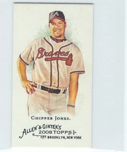 2008 Topps Allen & Ginter Chipper Jones Mini Card!!  Atlanta Braves!! - Picture 1 of 1