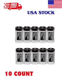 Panasonic CR123A 3V Industrial Lithium Batteries 10 Count - Long-Lasting Power - Picture 1 of 2