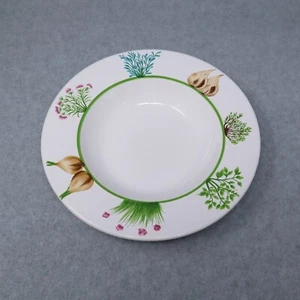 Niderviller France Peint Main France Porcelain SOUP bowl Herbs Bernard Loiseau - Picture 1 of 7