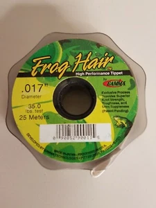 Frog Hair High Performance Tippet Material .017" 25 Meter Spool Fishing - Picture 1 of 3