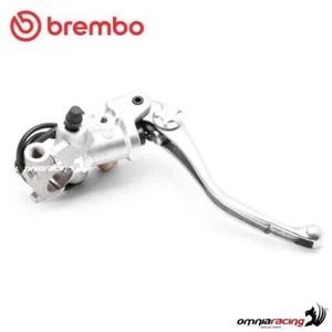 Pompa freno anteriore radiale Brembo silver PR15/18 con leva argento regolabile - Picture 1 of 10