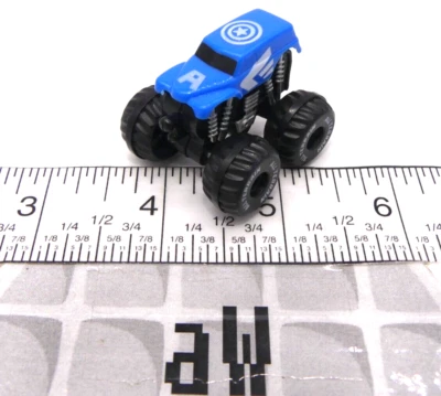 Blue Marvel Captain America Mini Monster Truck Micro Vehicle Toy - Image 1 of 4