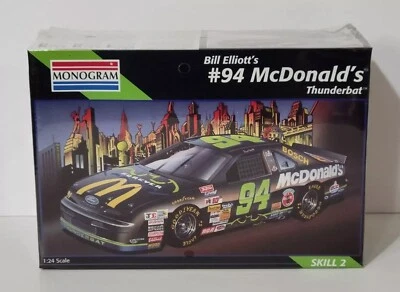 1995 Monogram 2469 Bill Elliott's #94 McDonald's Thunderbat Model Car Kit 1:24 - Image 1 of 4