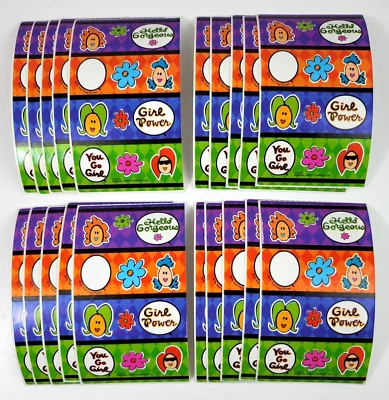 20 Sheets 2 Grrrls Girls Power Scrapbook Stickers Word Voice Bubbles Party Favor - Image 1 of 4