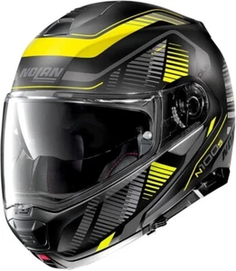 Casco modulare moto Nolan N100-5 PLUS STARBOARD MATT BLACK YELLOW 42 TAGLIA XXL - Picture 1 of 1