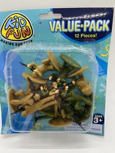 Military Soldiers People Miniatures Set Diorama Recreation 12 Pack Toys