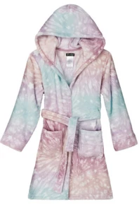 Girl’s CUDDL DUDS Cozy Hooded Plush Robe Size X Small ( 4/5) NWT - Picture 1 of 4