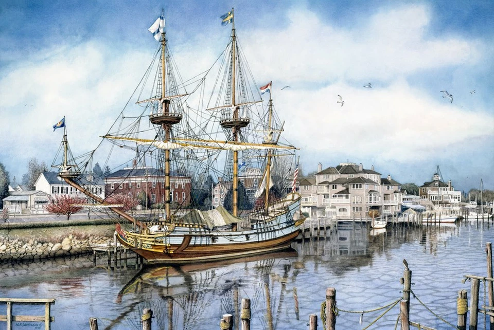 Reflections at Dawn, Nick Santoleri, Art Print Poster 11" x 14"           3025 - Image 1 of 1