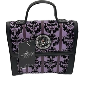 Disney Haunted Mansion Mdm. Leota Crossbody Bag Purple/Black/Silver Chain W Tags - Picture 1 of 17