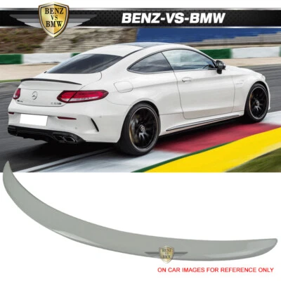 Fits 15-21 Benz C205 W205 C-Class 2Dr AMG Trunk Spoiler Painted #149 Polar White Foto 1 de 4
