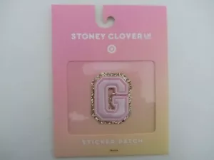 NEW Target x Stoney Clover Lane Letter G Initial Patch Pink Gold Glitter Varsity - Picture 1 of 2