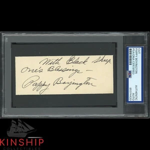 Pappy Boyington Firmado Corte Inscrito PSA ADN Losa Segunda Guerra Mundial Automático C4285 - Imagen 1 de 1