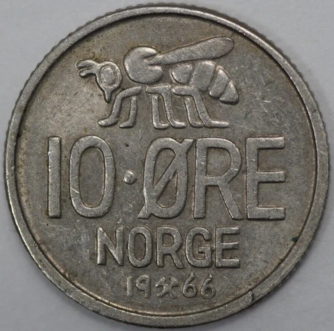 1966 Norway 10 Ore (#2) Cover