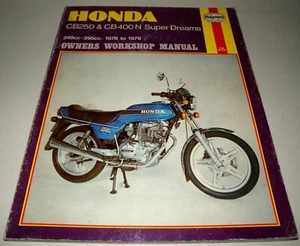 Honda CB250 CB400 N Super Dreams 249cc-395cc 1978 to 1979 Owners Workshop Manual - Picture 1 of 17