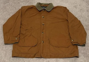 Vintage Lands End Barn Chore Mantel Jacke Canvas Cord Workwear gefüttert Herren XL - Bild 1 von 12