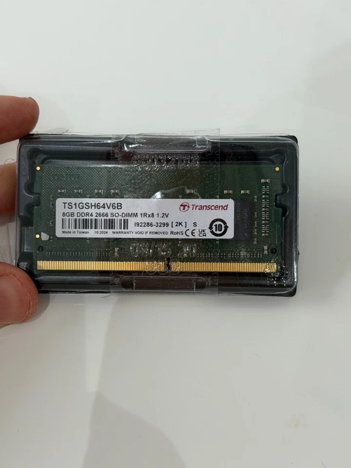 Transcend 8 GB DDR4 Desktop, Laptop RAM, 2666Mbit/s, SODIMM, 1.2V - Image 1 of 1