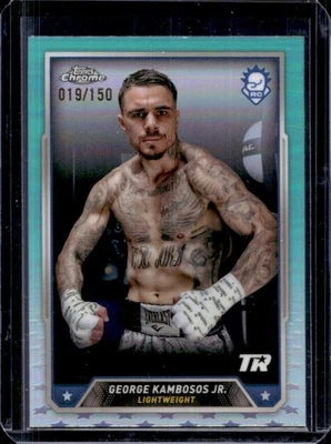 2024 Topps Chrome George Kambosos Jr. RC Aqua Refractor Rookie #19/150 - Image 1 of 2