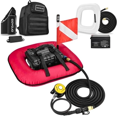 Scuba Diving Tank Ventilator 60Mins Air Buddy Underwater Breathing Hookah System - Image 1 of 4