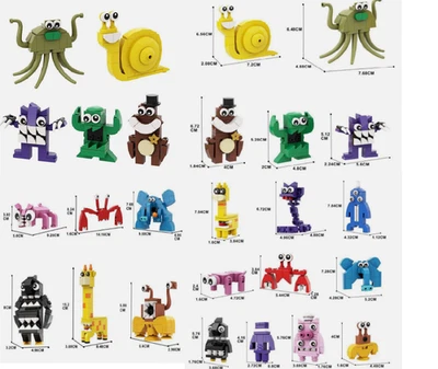 MOC Garten of Banban  Rainbow Friend Captain Fiddles Pink Opila Building Set Diy - Image 1 of 4