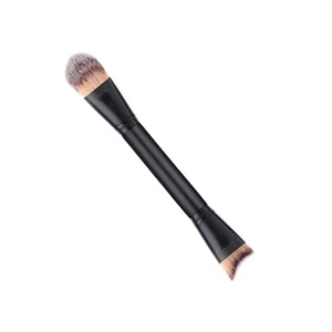 Profi Dual Ended Make-up Pinsel Puder Creme Blending Pinsel Schwarz Nylon - Bild 1 von 12