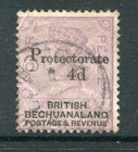 BECHUANALAND 1888 QV SG44 4d on 4d Used Stamp cat £500