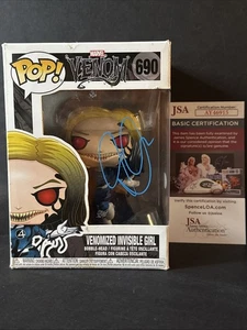 Autografo Jessica Alba firmato ragazza invisibile venomizzata Funko Pop #690 JSA COA - Foto 1 di 2