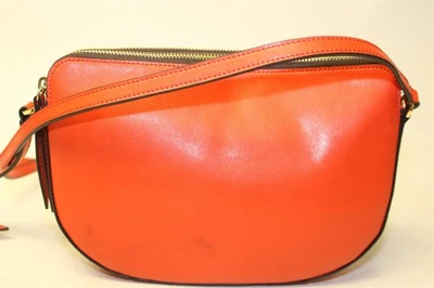 Banana Republic NUEVO Bolso Bandolera Mujer Cuero Naranja Cremallera Superior  Foto 1 de 4