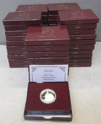 (LOT of 50) 1982-S G. WASHINGTON 250th ANNIV. SILVER PROOF HALF DOLLAR w/BOX-COA - Image 1 of 4