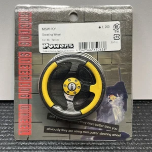 Powers 40mm Yellow Transmitter Steering Wheel W/ Foam KO Propo Radio Vintage RC - Bild 1 von 4