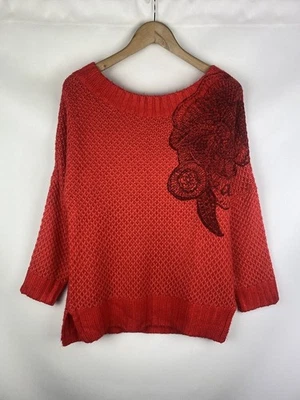 Desigual ladies sweater pullover size Xl style 28V2074 - Image 1 of 4