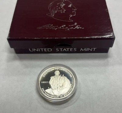1982-S George Washington 250th Anniversary Proof Silver Half Dollar w/ COA + OGP - Image 1 of 3