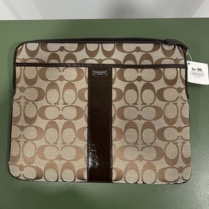Coach Brown Cocoa Signature Universal Tablet Case  63139B NEW IN BOX - Picture 1 of 7