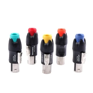 Connecteur ohmique métal 4 broches prise audio haut-parleur accessoires sans soudure NL4FC * - Photo 1/17