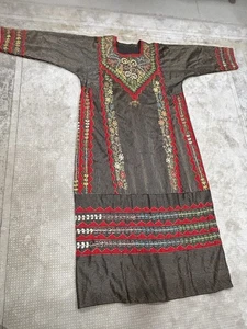 Vintage arabisch palästinensisch Thobe - handgefertigtes besticktes traditionelles ethnisches Kleid - Bild 1 von 12