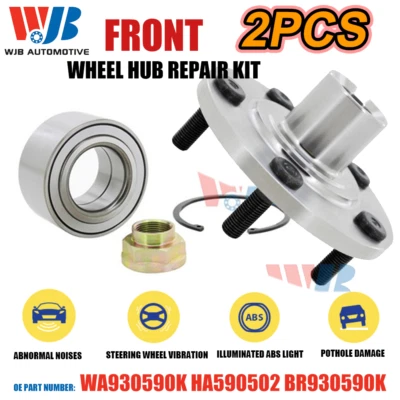 2PCS Front Wheel Hub Repair Kit For Honda Accord/Acura CL TL WA930590K HA590502 Foto 1 de 4