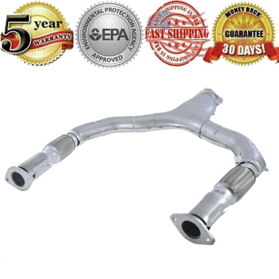 Fits 2003-2008 Infiniti FX35 Extension Pipe Muffler & Rear Muffler + Flex Y pipe - Image 1 of 4