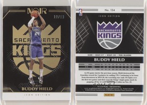 2019-20 Panini Noir Icon Edition Holo Gold /10 Buddy Hield #124