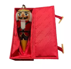 Chase International NUTCRACKER Glass Tear Drop Christmas Ornament with Box - Picture 1 of 6