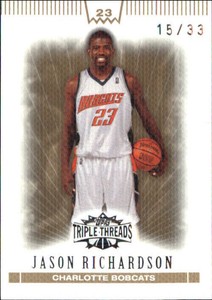 2007-08 Topps Triple Threads Gold #89 Jason Richardson /33