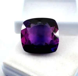 50.3 Ct Natural Purple Blue Violet Sapphire Cushion Cut Loose Gemstone Certified - Picture 1 of 5