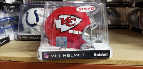 KANSAS CITY CHIEFS THROWBACK REPLICA MINI HELMET NFL RIDDELL Cover