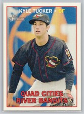 2016 TOPPS HERITAGE MINOR LEAGUE #144 KYLE TUCKER  QUAD CITIES RIVER BANDITS
