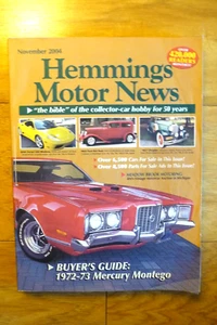 HEMMINGS MOTOR NEWS MAGAZINE NOVEMBER 2004 VINTAGE CAR CLASSICS TRUCKS AUTO ADS - Bild 1 von 4