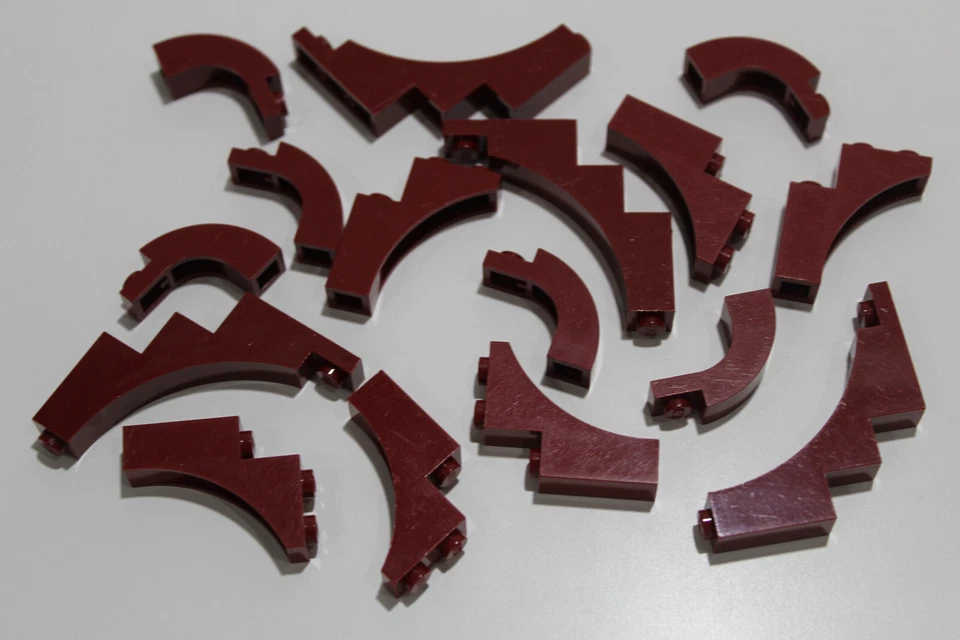 LEGO 15 Bogensteine Ritter Piraten 13965 30099 dunkelrot dark red #2603 - Bild 1 von 1