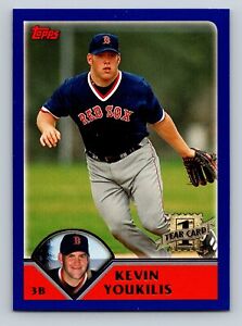 2003 Topps Baseball #311 Kevin Youkilis 1st Year Card Boston Red Sox